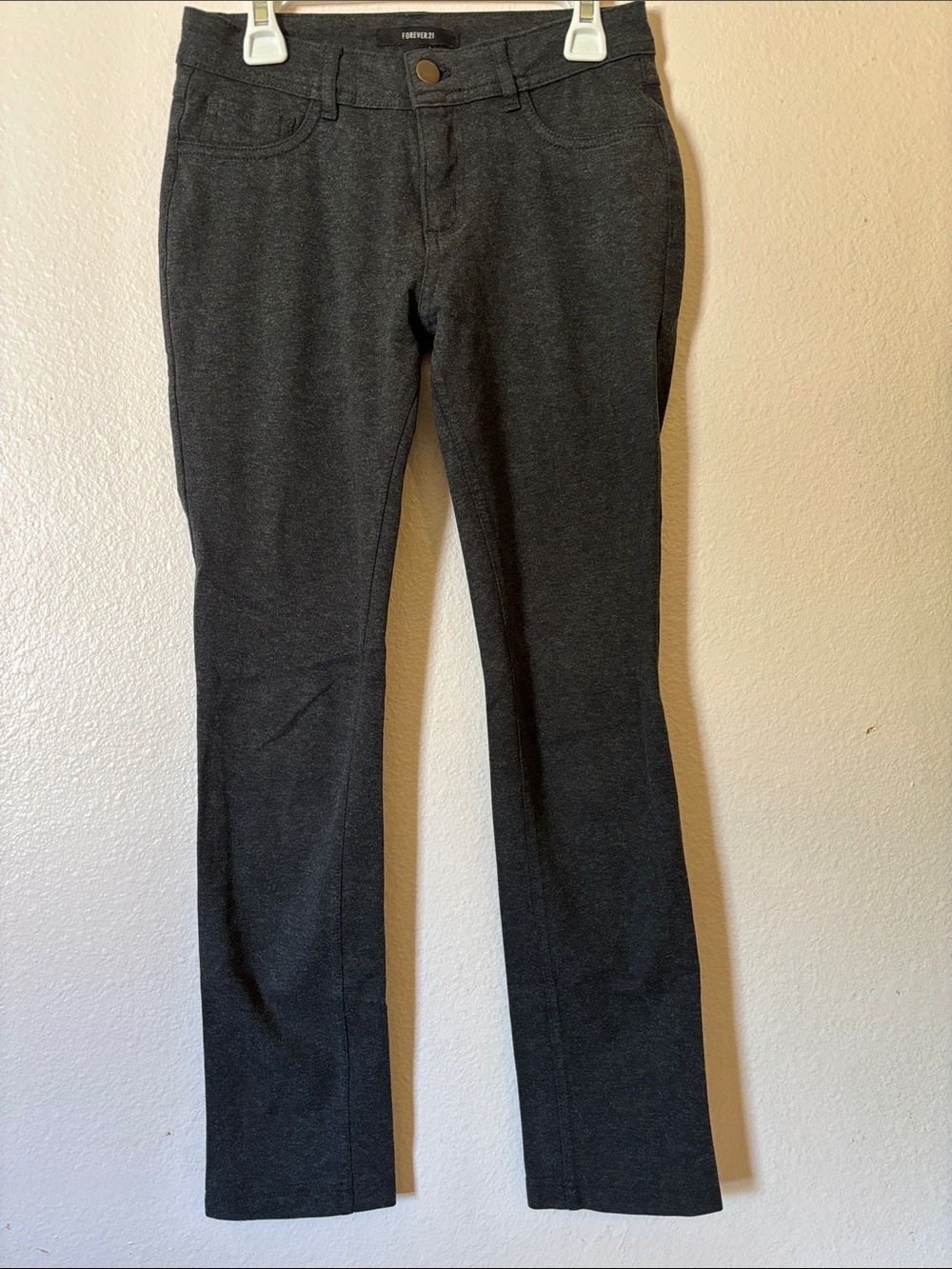 Forever 21 Woman’s Low Rise Charcoal Grey Jegging Pants, Size S